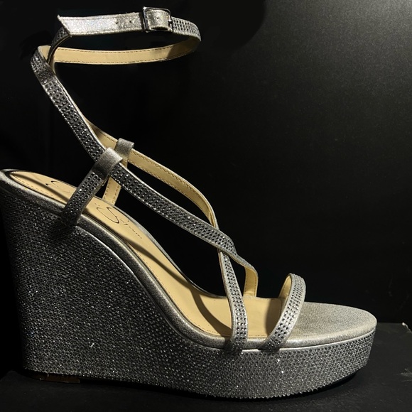 Jessica Simpson Tadria Platform Wedges Size 9.5 - Picture 6 of 8